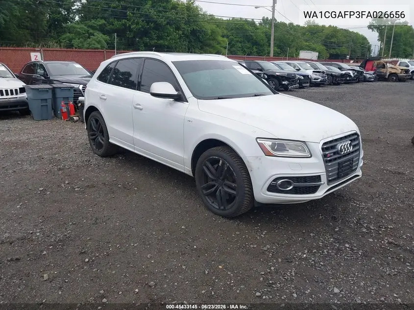 2015 Audi Sq5 3.0T Premium Plus VIN: WA1CGAFP3FA026656 Lot: 45433145