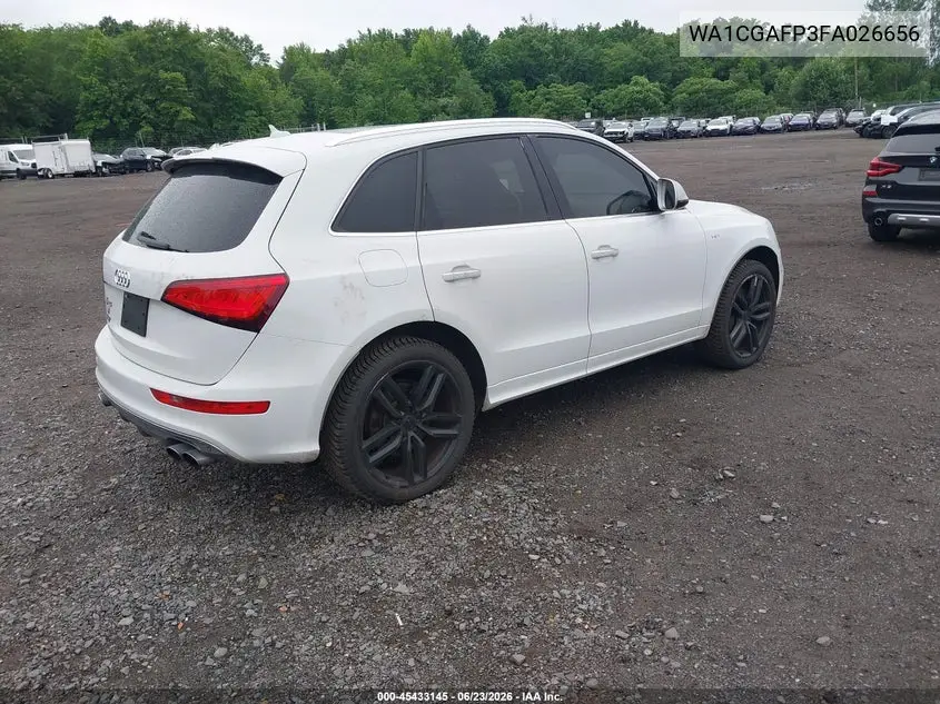 2015 Audi Sq5 3.0T Premium Plus VIN: WA1CGAFP3FA026656 Lot: 45433145