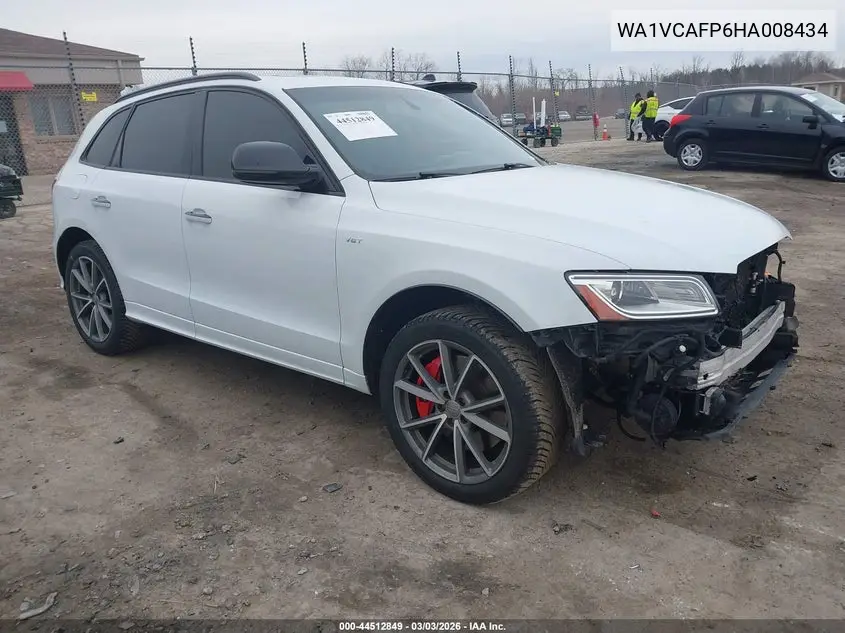 2017 Audi Sq5 3.0T Premium Plus VIN: WA1VCAFP6HA008434 Lot: 44512849