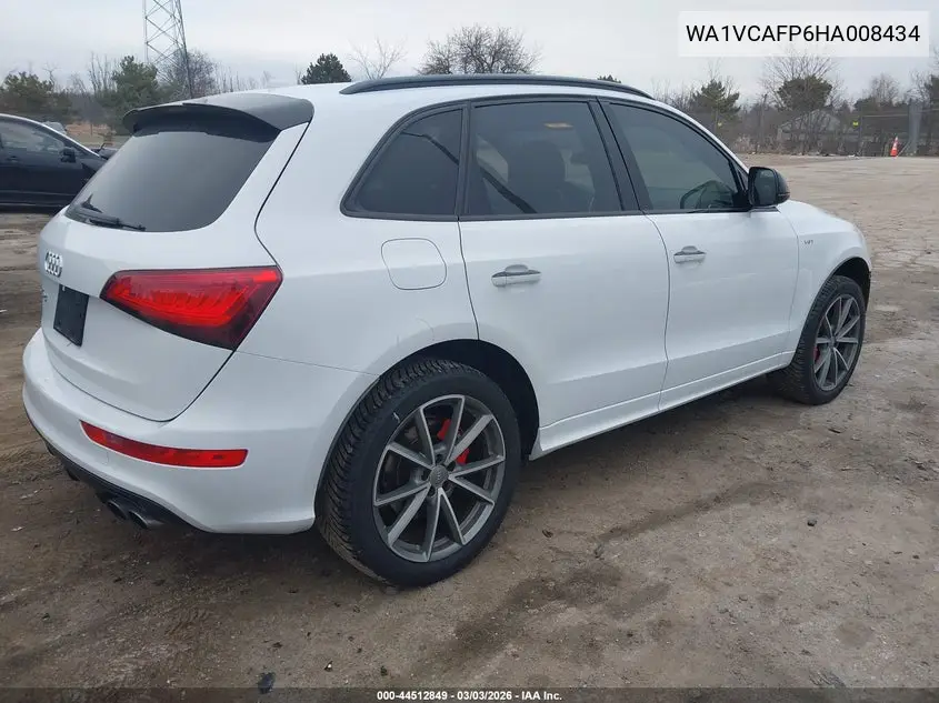 2017 Audi Sq5 3.0T Premium Plus VIN: WA1VCAFP6HA008434 Lot: 44512849