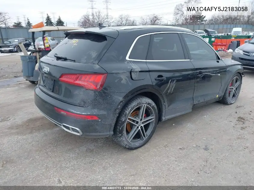 2018 Audi Sq5 3.0T Premium Plus VIN: WA1C4AFY5J2183058 Lot: 44031772