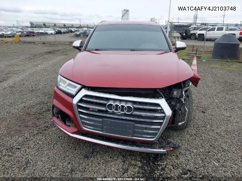 2018 Audi Sq5 3.0T Premium Plus VIN: WA1C4AFY4J2103748 Lot: 44399279