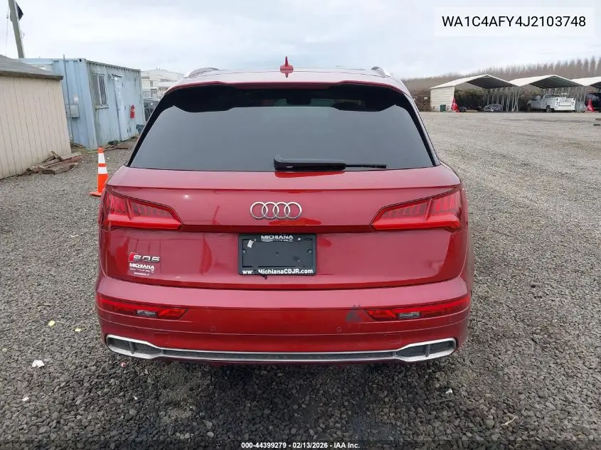 2018 Audi Sq5 3.0T Premium Plus VIN: WA1C4AFY4J2103748 Lot: 44399279