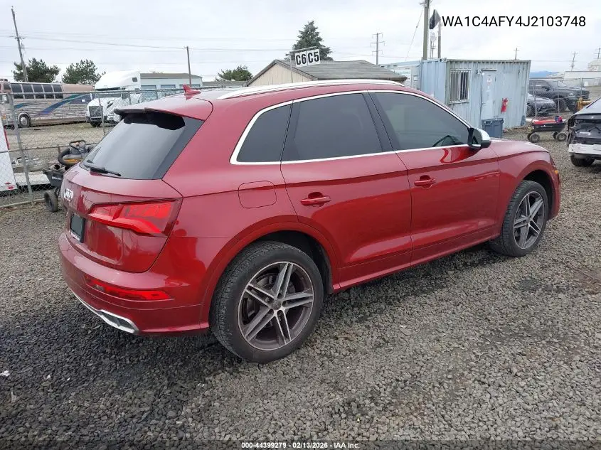 2018 Audi Sq5 3.0T Premium Plus VIN: WA1C4AFY4J2103748 Lot: 44399279
