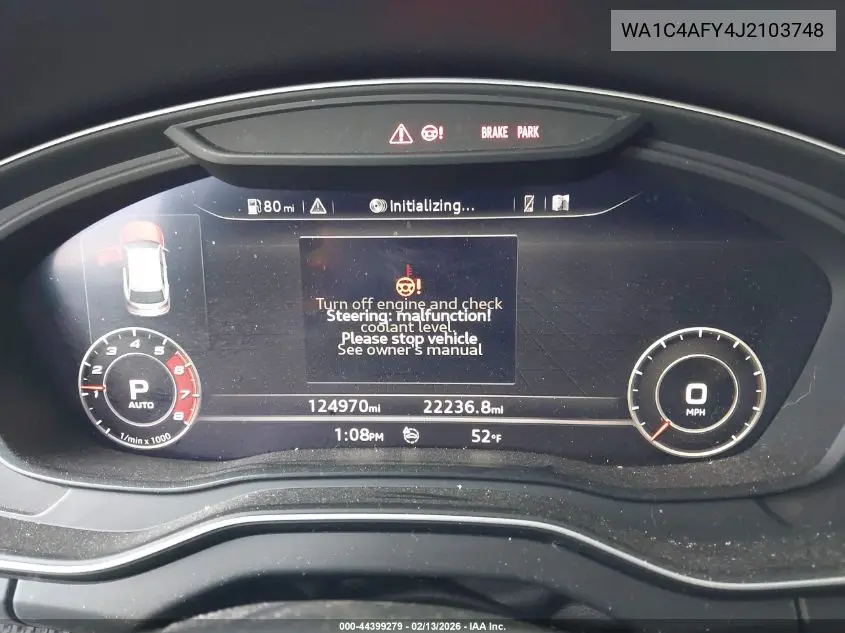 2018 Audi Sq5 3.0T Premium Plus VIN: WA1C4AFY4J2103748 Lot: 44399279
