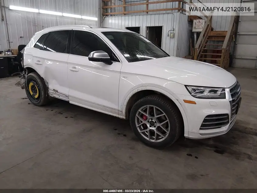 2018 Audi Sq5 3.0T Premium Plus VIN: WA1A4AFY4J2120816 Lot: 44667495