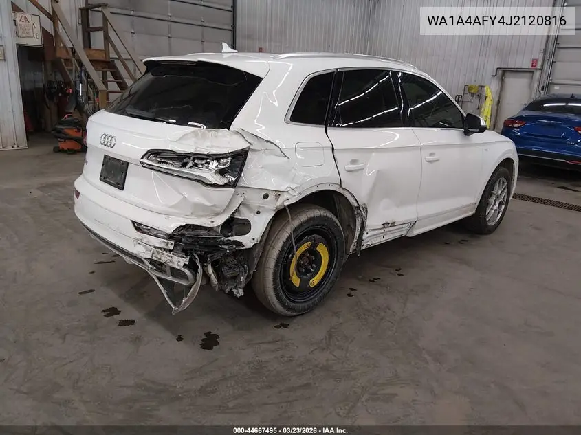 2018 Audi Sq5 3.0T Premium Plus VIN: WA1A4AFY4J2120816 Lot: 44667495