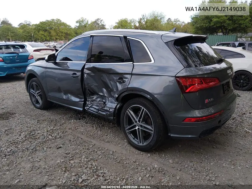2018 Audi Sq5 3.0T Premium Plus VIN: WA1A4AFY6J2149038 Lot: 44795785