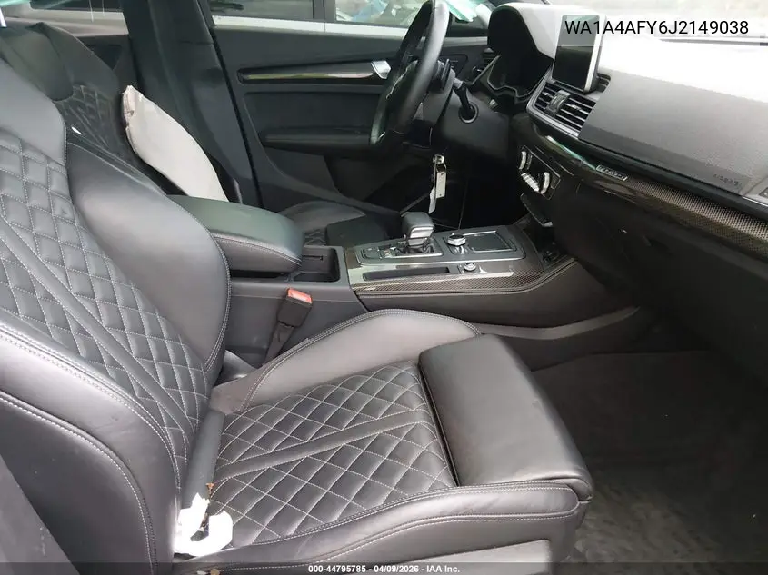 2018 Audi Sq5 3.0T Premium Plus VIN: WA1A4AFY6J2149038 Lot: 44795785