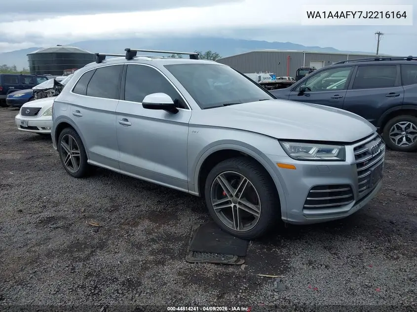 2018 Audi Sq5 3.0T Premium Plus VIN: WA1A4AFY7J2216164 Lot: 44814241