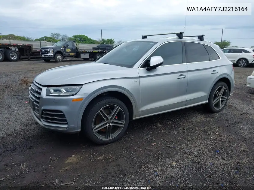 2018 Audi Sq5 3.0T Premium Plus VIN: WA1A4AFY7J2216164 Lot: 44814241