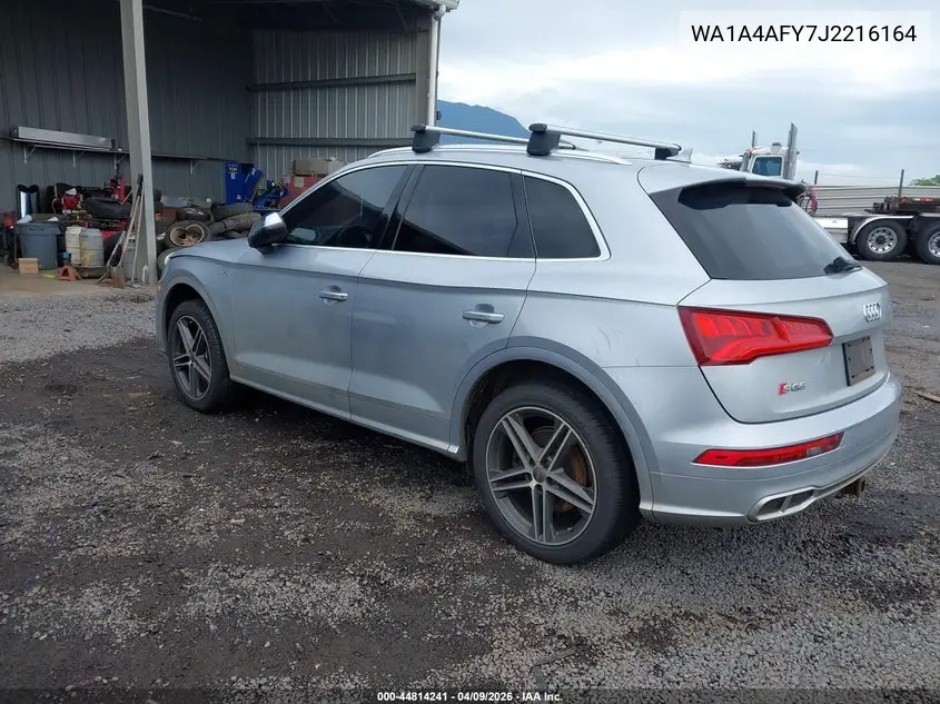 2018 Audi Sq5 3.0T Premium Plus VIN: WA1A4AFY7J2216164 Lot: 44814241
