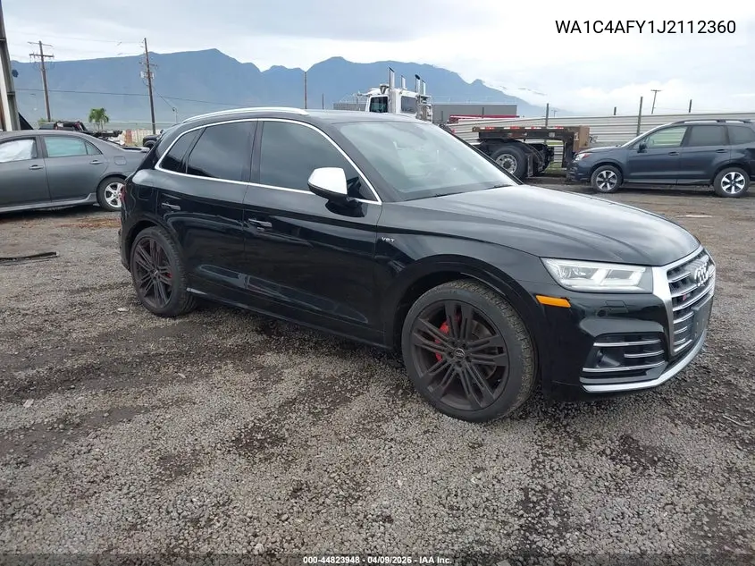 2018 Audi Sq5 3.0T Premium Plus VIN: WA1C4AFY1J2112360 Lot: 44823948