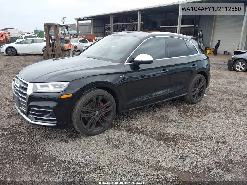 2018 Audi Sq5 3.0T Premium Plus VIN: WA1C4AFY1J2112360 Lot: 44823948