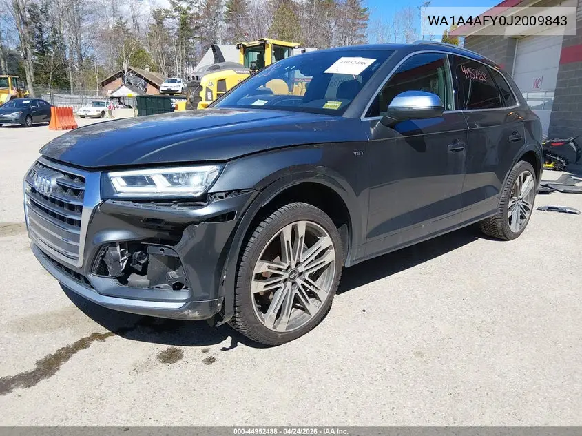 2018 Audi Sq5 3.0T Premium Plus VIN: WA1A4AFY0J2009843 Lot: 44952488
