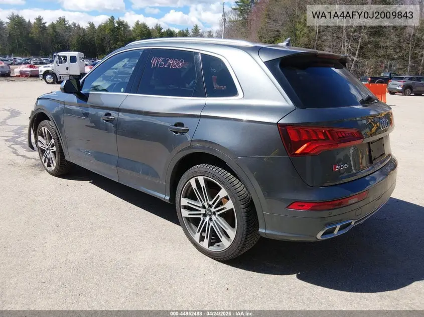 2018 Audi Sq5 3.0T Premium Plus VIN: WA1A4AFY0J2009843 Lot: 44952488
