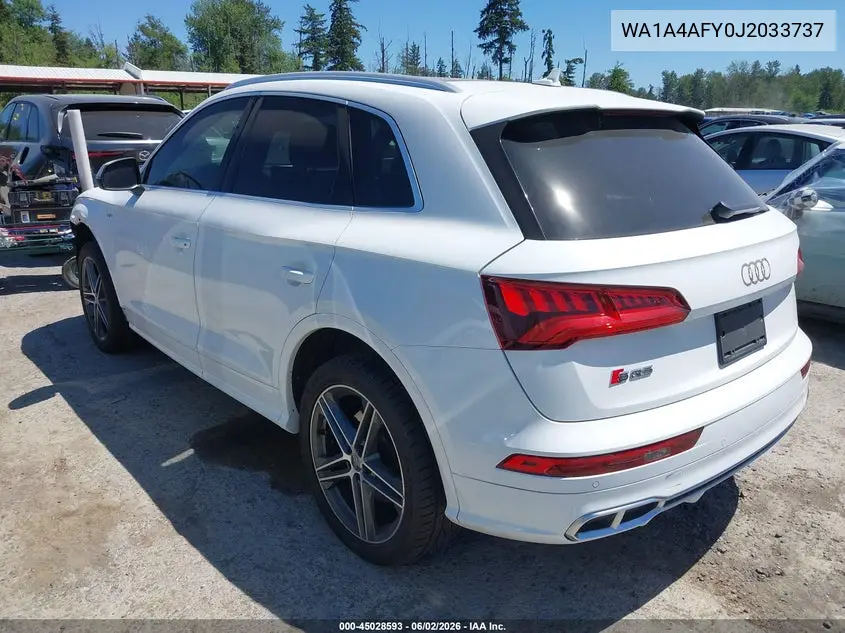 2018 Audi Sq5 3.0T Premium Plus VIN: WA1A4AFY0J2033737 Lot: 45028593