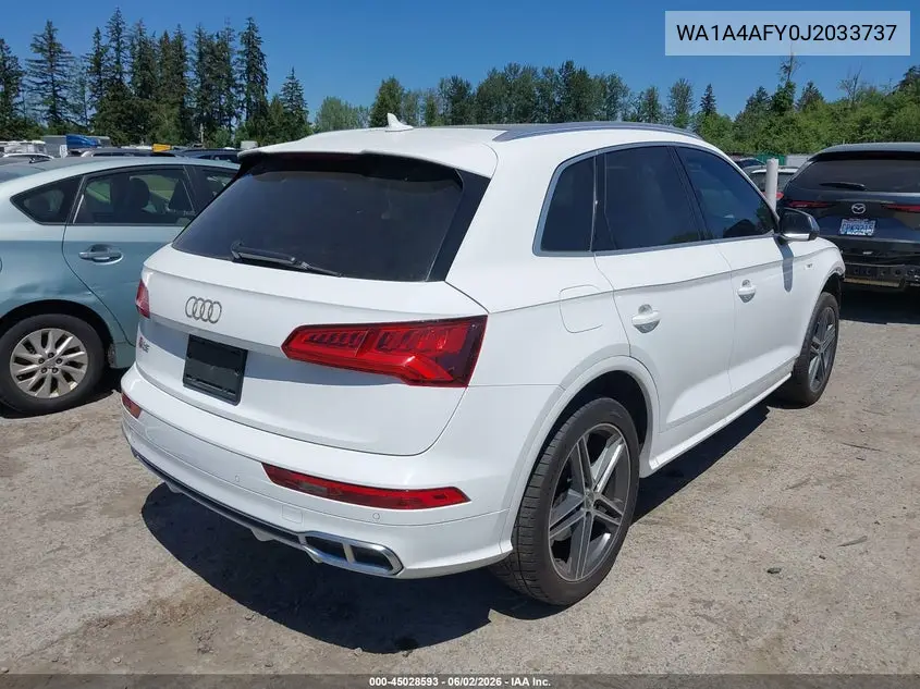 2018 Audi Sq5 3.0T Premium Plus VIN: WA1A4AFY0J2033737 Lot: 45028593
