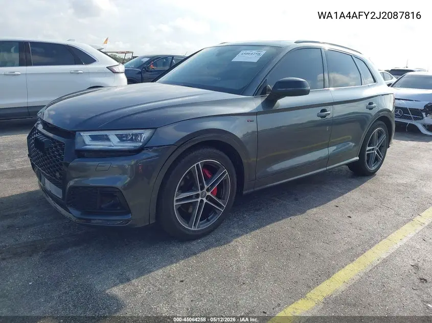 2018 Audi Sq5 3.0T Premium Plus VIN: WA1A4AFY2J2087816 Lot: 45064258
