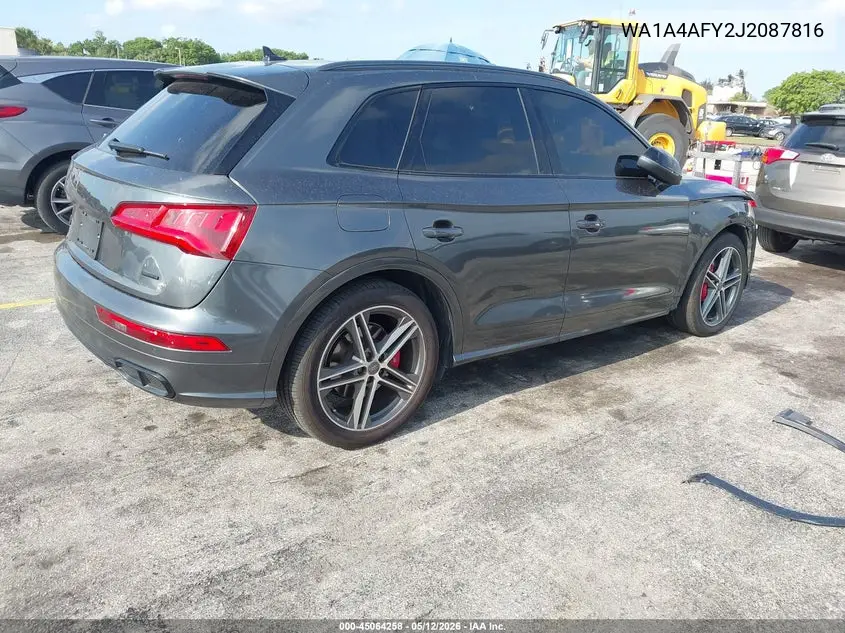 2018 Audi Sq5 3.0T Premium Plus VIN: WA1A4AFY2J2087816 Lot: 45064258