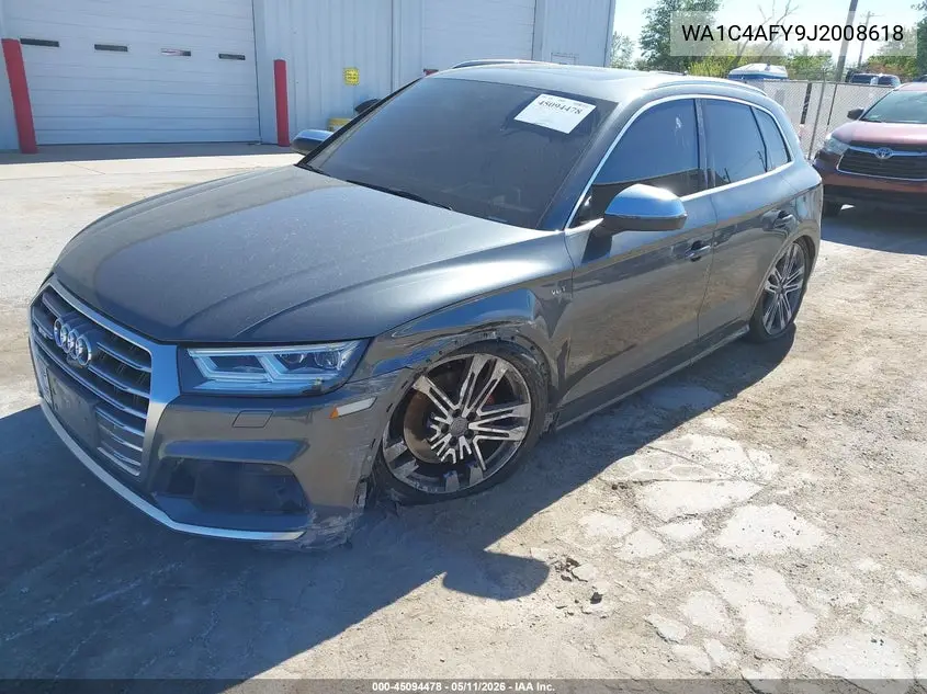 2018 Audi Sq5 3.0T Premium Plus VIN: WA1C4AFY9J2008618 Lot: 45094478