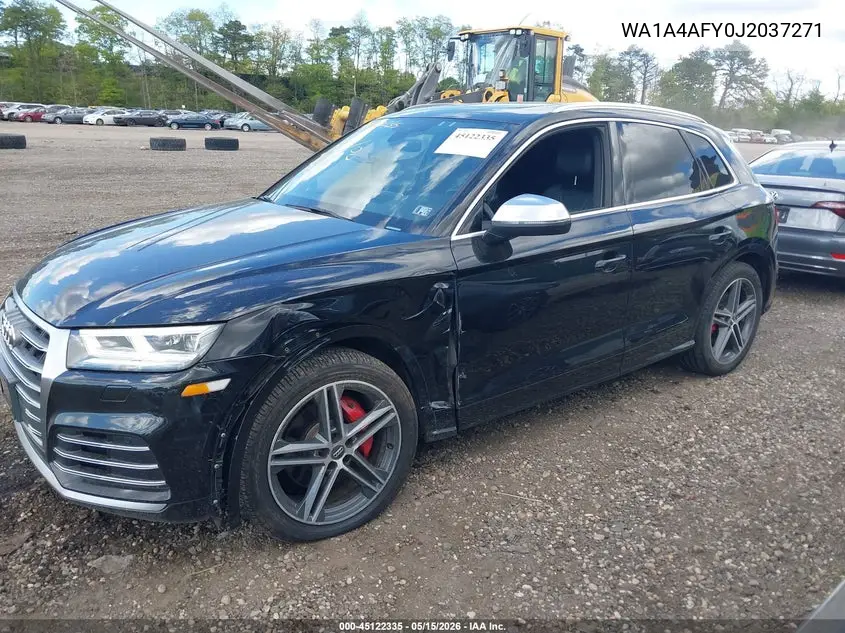 2018 Audi Sq5 3.0T Premium Plus VIN: WA1A4AFY0J2037271 Lot: 45122335
