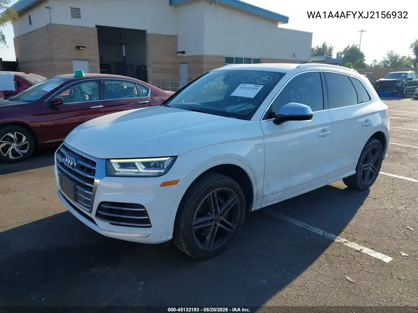 2018 Audi Sq5 3.0T Premium Plus VIN: WA1A4AFYXJ2156932 Lot: 45132193