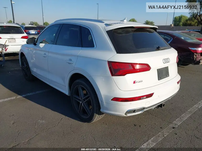 2018 Audi Sq5 3.0T Premium Plus VIN: WA1A4AFYXJ2156932 Lot: 45132193
