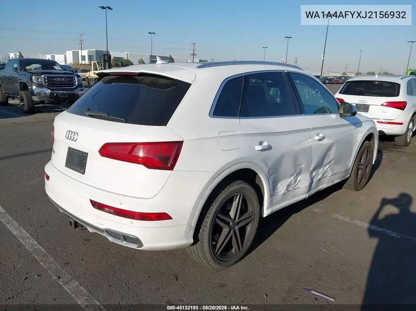 2018 Audi Sq5 3.0T Premium Plus VIN: WA1A4AFYXJ2156932 Lot: 45132193