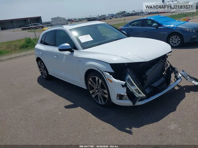 2018 Audi Sq5 3.0T Premium Plus VIN: WA1C4AFY6J2183571 Lot: 45177567