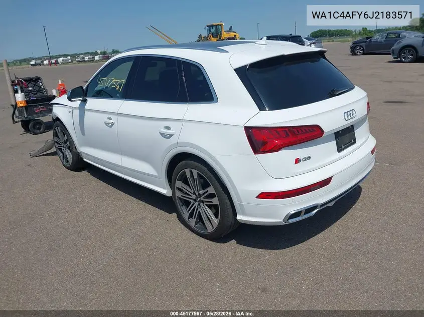 2018 Audi Sq5 3.0T Premium Plus VIN: WA1C4AFY6J2183571 Lot: 45177567
