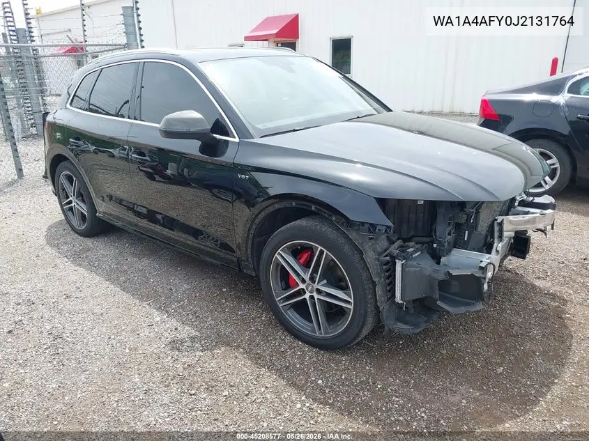 2018 Audi Sq5 3.0T Premium Plus VIN: WA1A4AFY0J2131764 Lot: 45208577
