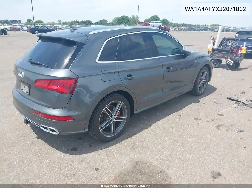 2018 Audi Sq5 3.0T Premium Plus VIN: WA1A4AFYXJ2071802 Lot: 45224379