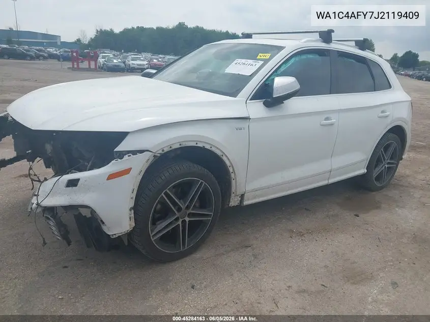2018 Audi Sq5 3.0T Premium Plus VIN: WA1C4AFY7J2119409 Lot: 45284163