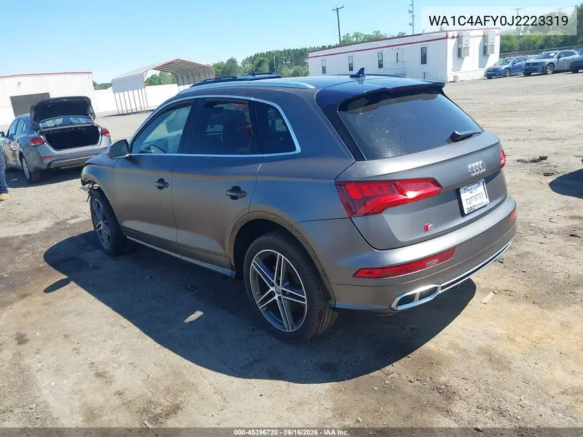 2018 Audi Sq5 3.0T Premium Plus VIN: WA1C4AFY0J2223319 Lot: 45396720