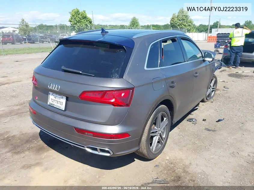 2018 Audi Sq5 3.0T Premium Plus VIN: WA1C4AFY0J2223319 Lot: 45396720