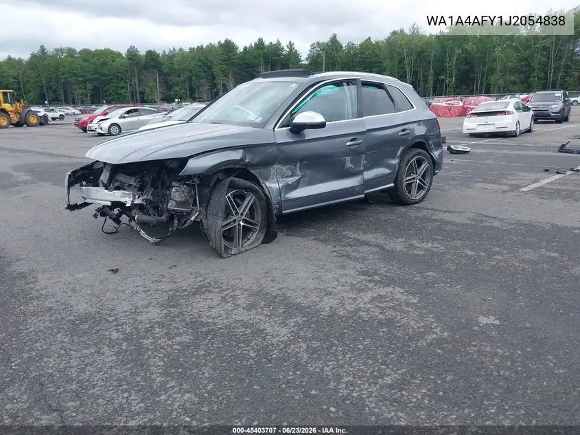 2018 Audi Sq5 3.0T Premium Plus VIN: WA1A4AFY1J2054838 Lot: 45403707