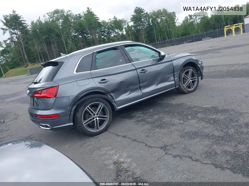 2018 Audi Sq5 3.0T Premium Plus VIN: WA1A4AFY1J2054838 Lot: 45403707
