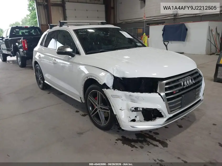 2018 Audi Sq5 3.0T Premium Plus VIN: WA1A4AFY9J2212505 Lot: 45462696