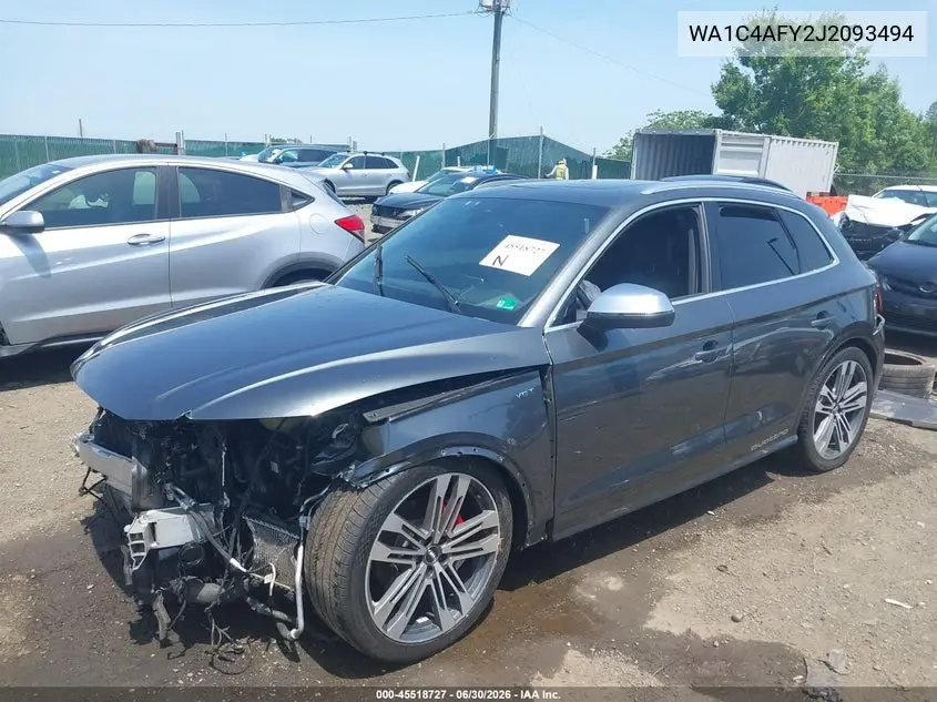 2018 Audi Sq5 3.0T Premium Plus VIN: WA1C4AFY2J2093494 Lot: 45518727