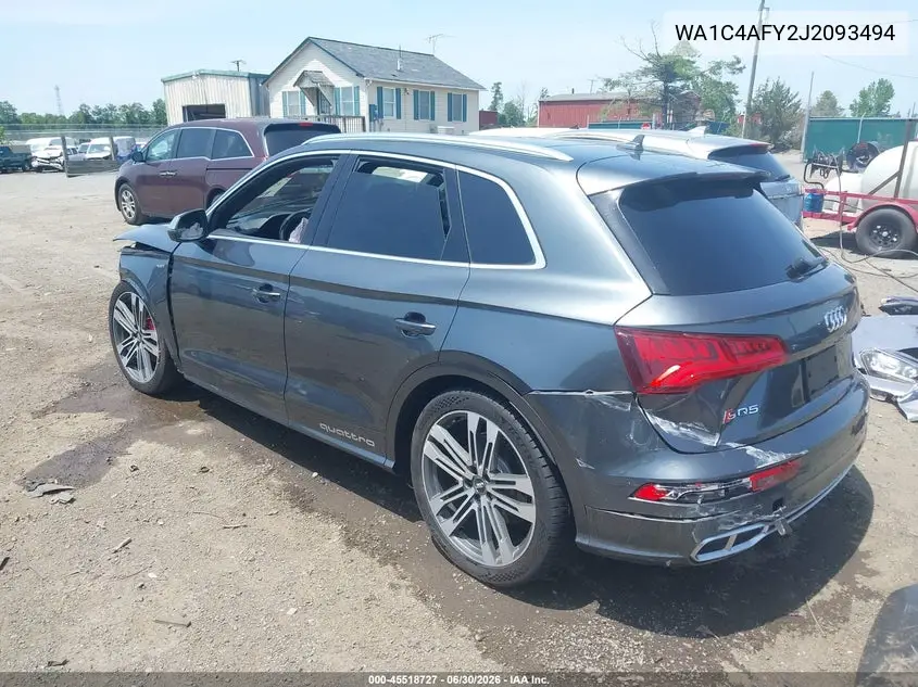 2018 Audi Sq5 3.0T Premium Plus VIN: WA1C4AFY2J2093494 Lot: 45518727