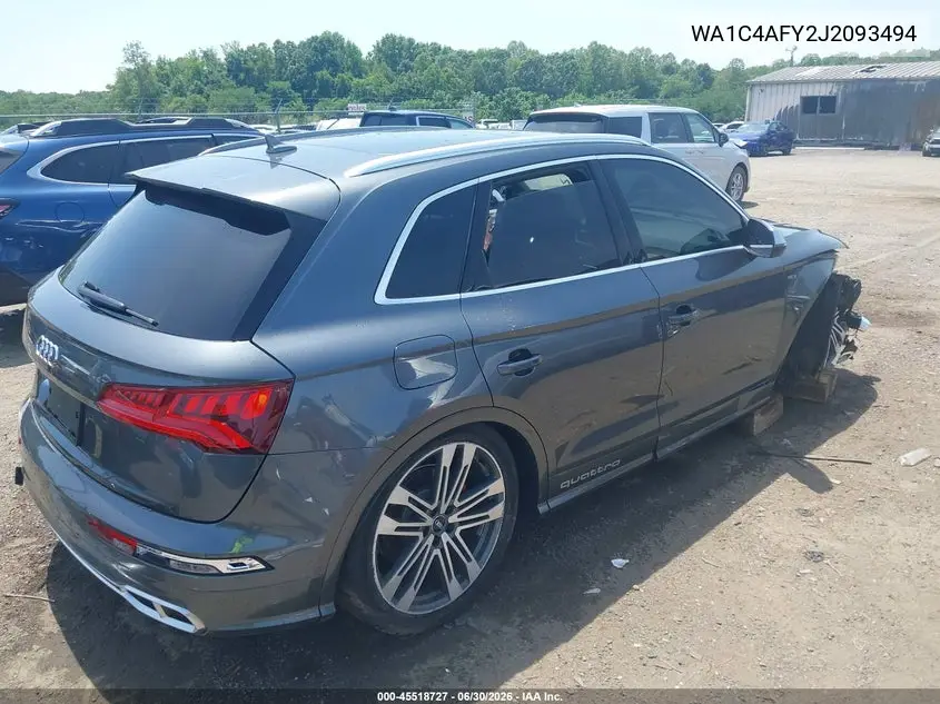 2018 Audi Sq5 3.0T Premium Plus VIN: WA1C4AFY2J2093494 Lot: 45518727