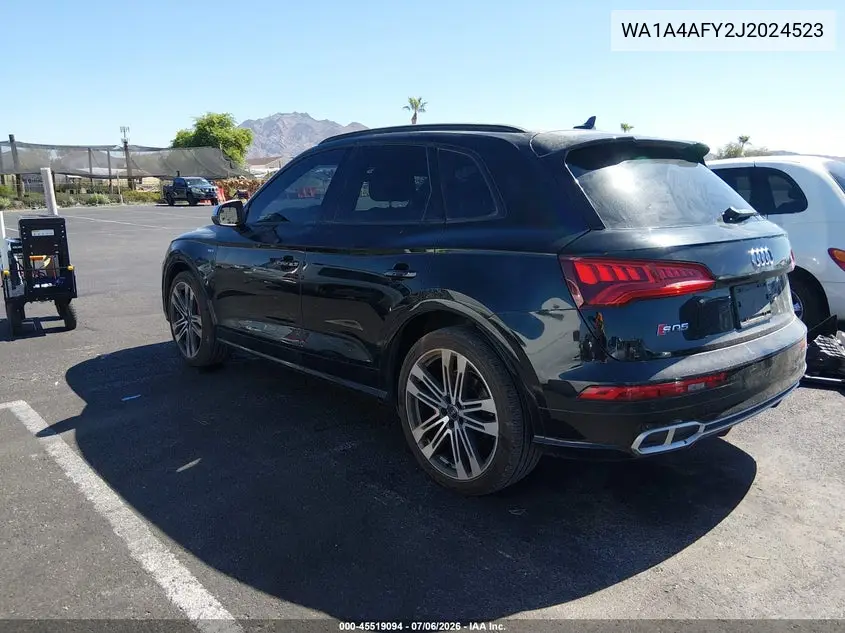 2018 Audi Sq5 3.0T Premium Plus VIN: WA1A4AFY2J2024523 Lot: 45519094