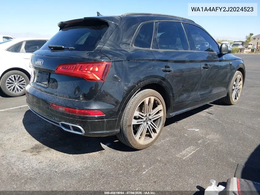 2018 Audi Sq5 3.0T Premium Plus VIN: WA1A4AFY2J2024523 Lot: 45519094