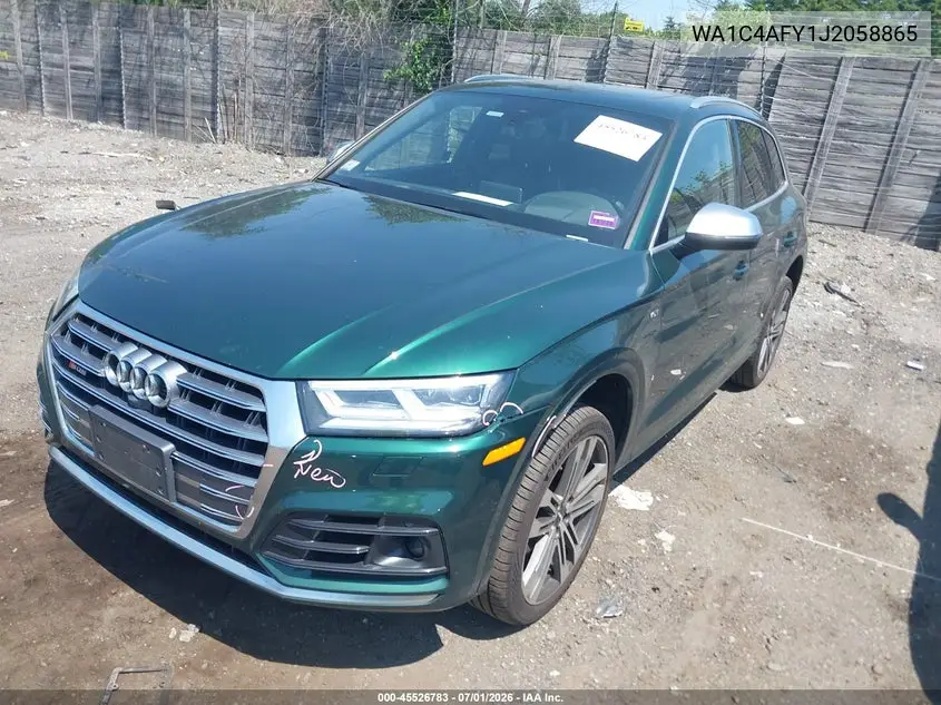 2018 Audi Sq5 3.0T Premium Plus VIN: WA1C4AFY1J2058865 Lot: 45526783