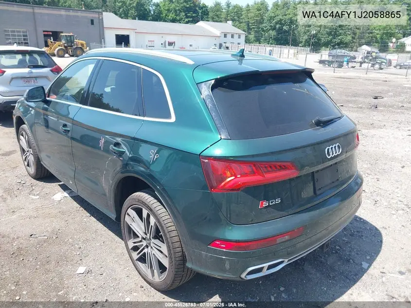 2018 Audi Sq5 3.0T Premium Plus VIN: WA1C4AFY1J2058865 Lot: 45526783