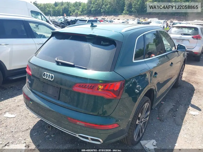 2018 Audi Sq5 3.0T Premium Plus VIN: WA1C4AFY1J2058865 Lot: 45526783