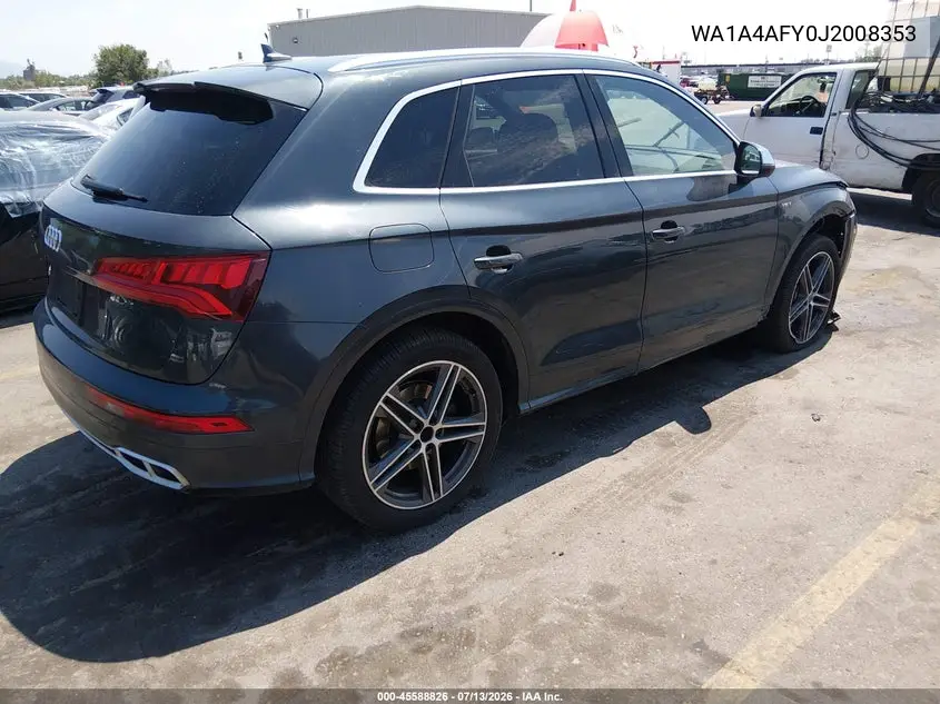 2018 Audi Sq5 3.0T Premium Plus VIN: WA1A4AFY0J2008353 Lot: 45588826