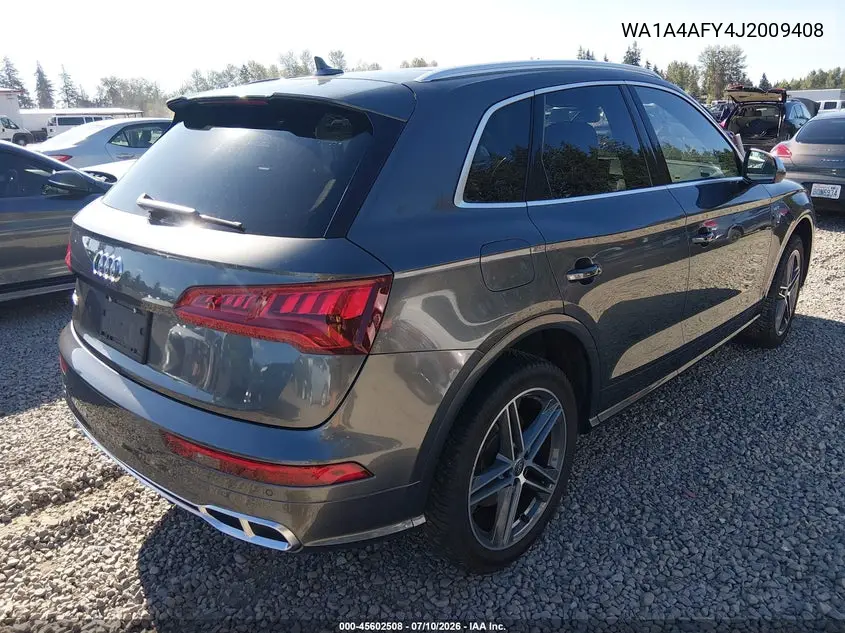 2018 Audi Sq5 3.0T Premium Plus VIN: WA1A4AFY4J2009408 Lot: 45602508