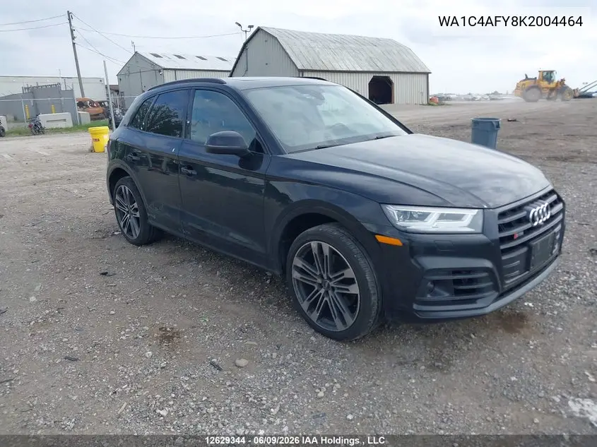 2019 Audi Sq5 VIN: WA1C4AFY8K2004464 Lot: 12629344